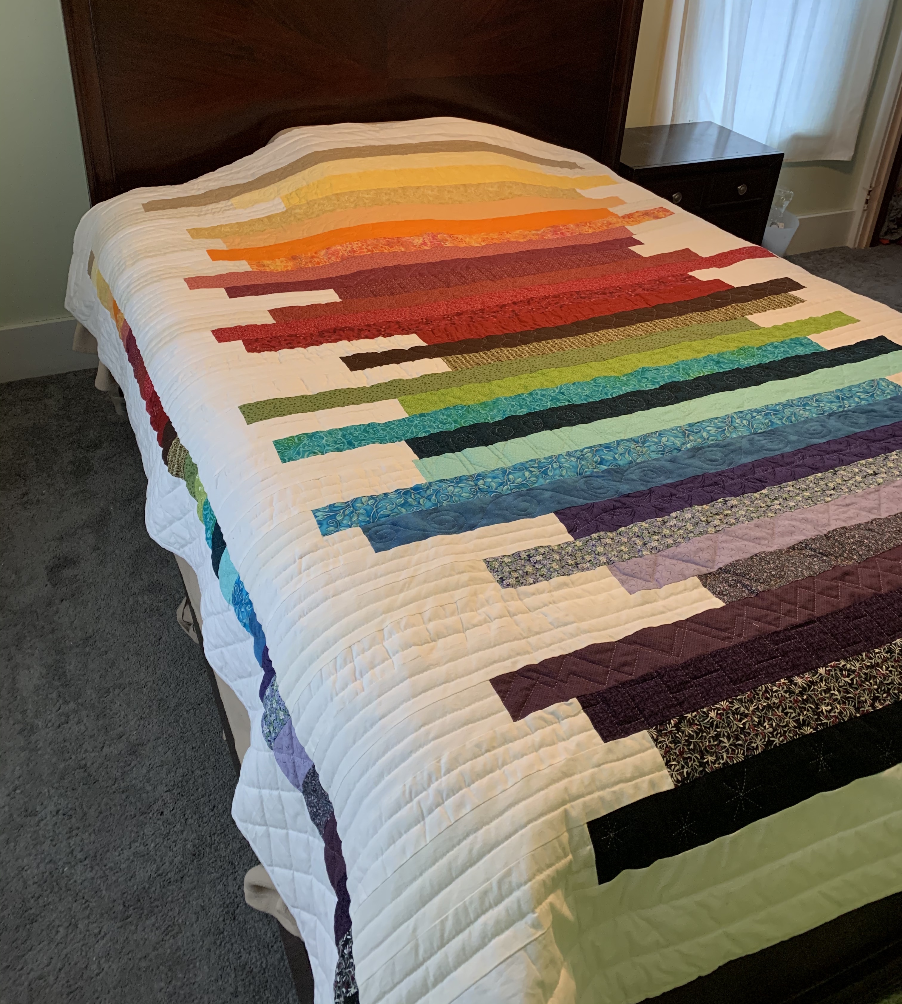 striped modern quilt